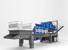 輪式移動破碎篩分模塊站