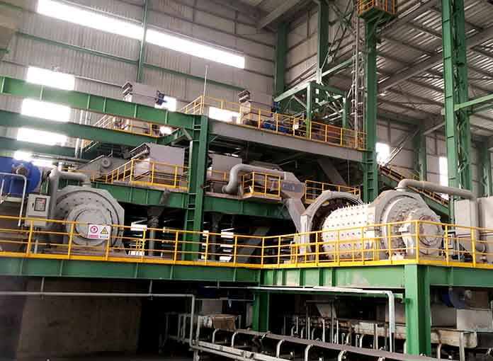 大華重工為山西某鋼廠棒磨機處理石灰石現場報告