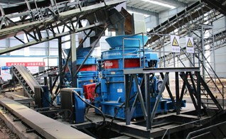 河南汝陽時產400噸EPC鵝卵石生產線